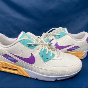 Nike Air Max 90 Golf NRG US Torrey Pines Sail Purple (CZ2434-133) Men's Size 14